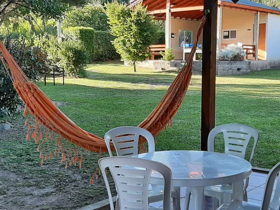 Cabaña con hamaca paraguaya