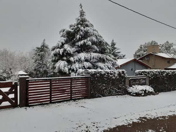 Complejo turístico nevado en Los Reartes